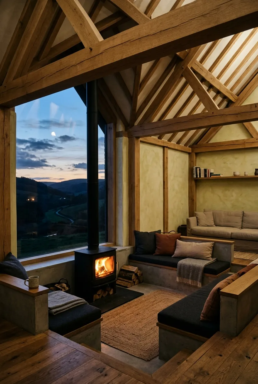 Interior of Quantock Twin Gables, Quantock Hills, Somerset